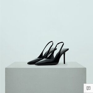 Mango Sling-Back Leather Shoes